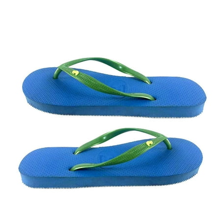 

iifurniture Men Women’s Flip Flops/Sandals/Summer Beach Slippers Shower Slippers Colorful (Light Blue/Green Shoe Size: 8)