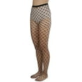 thumbnail image 3 of ToBeInStyle Womens Beautiful Industrial Rhinestone Net Tights - Black - One Size, 3 of 7
