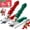 Red & Green, variant on Toenail Clippers for Thick Toenails, Slanted Nail Clippers for Men, Heavy Duty Ingrown Toenail Clippers Nail Cutters, Ultra Sharp Wide Jaw Opening Nail Clippers with Long Handle