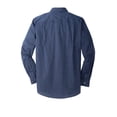 thumbnail image 4 of Port Authority 1182632 Micro Tattersall Easy Care Shirt, Navy & Heritage Blue - 3XL, 4 of 4