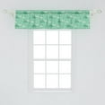 thumbnail image 2 of Ambesonne Umbrella Valance Pack of 2, Wet Weather in Green, 54"X12", Pale Green Sea Green, 2 of 2
