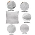 thumbnail image 5 of Throw Pillow Covers 16x16 Inch, Slate Gray Decorative Pillow Cases for Couch Sofa Bed, Vintage Solid Color Modern Minimalist Distressed Cotton Linen Square Home Decor Pillowcases with Hidden Zipper, 5 of 5