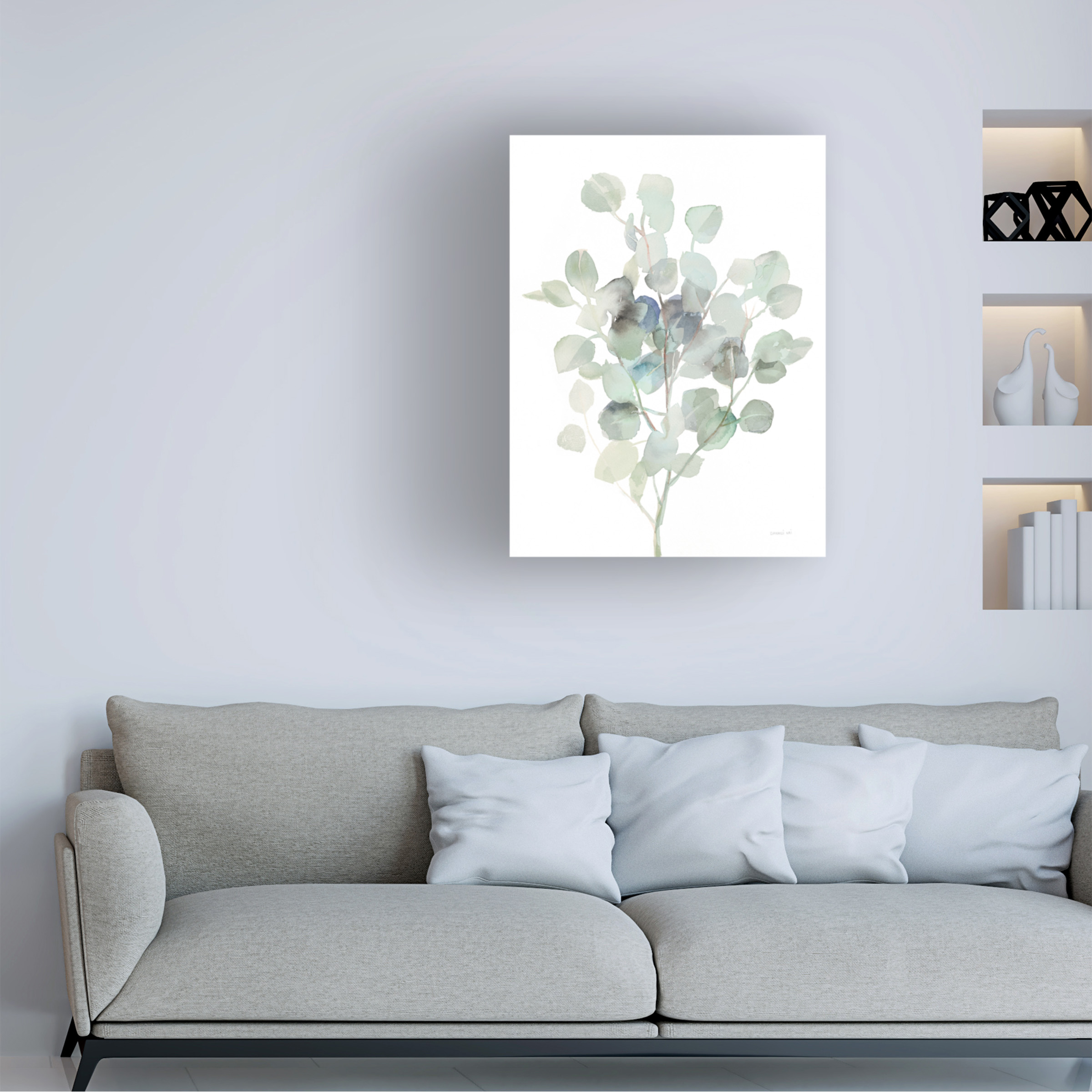 Trademark Fine Art 'Eucalyptus III Cool' Canvas Art by Danhui Nai