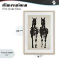 thumbnail image 4 of Stupell Industries Rustic Lodge Silhouetted Horse Couple Birch Framed Print Under Glass, 14 x 20, by Petals Prints Design, 4 of 8
