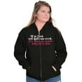 thumbnail image 4 of Dont Succeed Fix Ponytail Start Again Zip Hoodie Sweatshirt Women Brisco Brands M, 4 of 5