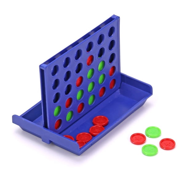 Juego De Viaje 4 En Raya Portátil – Set De 2 Tableros Plegables De ABS Con 42 Fichas, Ideal Para Niños Y Adultos En Casa O Excursiones