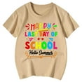 thumbnail image 3 of WOYY Big Girls Last Day of School Shirt Letter Print Short Sleeve Summer Tee Shirt, 3 of 3
