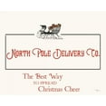thumbnail image 2 of Pela Studio 18x15 White Modern Wood Framed Museum Art Print Titled - North Pole Delivery Co., 2 of 4