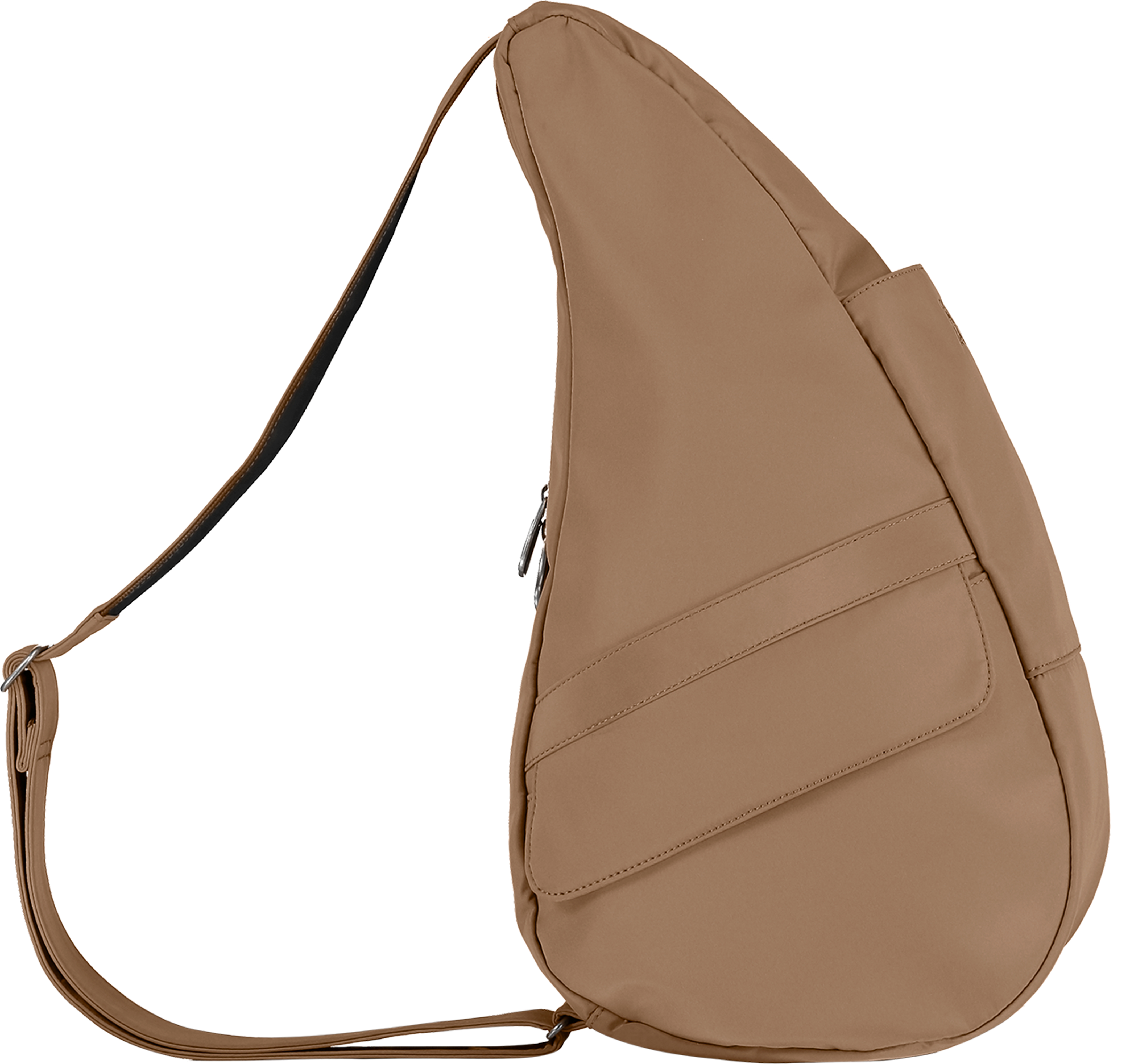 AmeriBag 15" Microfiber Crossbody Sling Healthy Back Bag (Taupe)