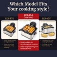 thumbnail image 2 of Freidora eléctrica Elite Gourmet de 4,5 qt con doble cesta, 1700 W, 2 of 8