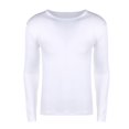 thumbnail image 2 of Casual Men Solid O Collar Manga larga Slim Fit Muscle T-Shirts (Blanco) (4XL) Ndcxsfigh Para estrenar, 2 of 6