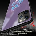 thumbnail image 5 of Smart Incoming Call Voice Control Colorful Light Butterfly Case for iPhone 13 12 11 Pro Max Mini X XS XR SE 8 7 6 6S Plus Shell, Tempered Glass Back(13 Pro,Black), 5 of 7