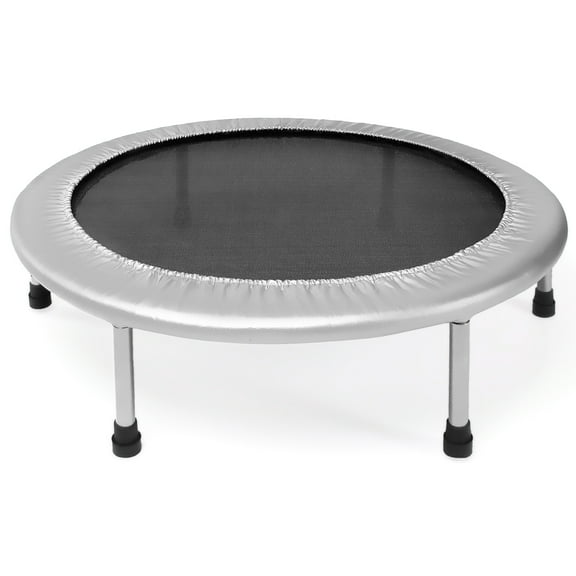 Stamina 36 in. Folding Trampoline, Gray - Low Impact - Easy to Use
