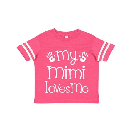 

Inktastic My Mimi Loves Me Grandkids Gift Toddler Boy or Toddler Girl T-Shirt