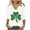 10 Green, variant on St Patrick's Day Top Women, 3/4 Sleeve T Shirt, V Neck Blouses Women's Fashion St. Patrick's Day Printed Tops V-Neck Casual 3/4 Sleeved Long Sleeved Tops Blouse