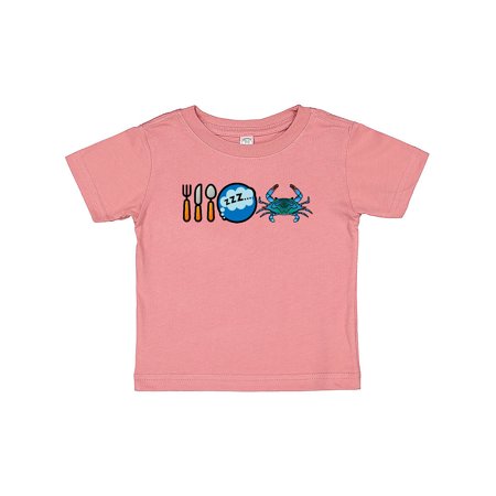 

Inktastic Eat Sleep Eat Crab Gift Baby Boy or Baby Girl T-Shirt