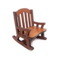 thumbnail image 1 of Sillón mecedora de madera Silla de casa de muñecas Muebles en miniatura Modelo Casa de muñecas Juguete de regalo 1:12 Methold  FN0068-00B, 1 of 6