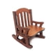 thumbnail image 1 of 1:12 Sillón mecedora de madera Silla de casa de muñecas Muebles en miniatura Modelo Casa de muñecas Juguete de regalo Inevent FN0068-00B, 1 of 6