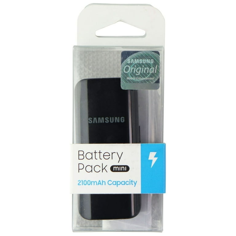 Ubestemt idiom pence Samsung Original Battery Pack Mini (5V/1A) 2100 mAh Portable USB Charger -  Black - Walmart.com
