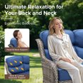 thumbnail image 5 of Jentlehouse Outdoor Patio Sofa set with Ottomans,All-Weather Wicker Rattan Patio 3-seat Couch with Thick Cushions and High Back,Outdoor Sectional Sofa Set for Lawn Balcony Garden, 5 of 9