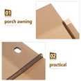 thumbnail image 3 of Phenofice Light Brown Awning Canopy 1Pcs With Weatherproof Feature For Patio 41.0X40.0X1.2In, 3 of 6