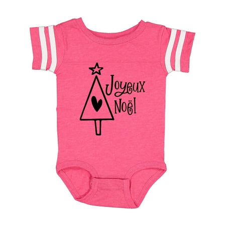 

Inktastic Joyeux Noël- Christmas Tree Gift Baby Boy or Baby Girl Bodysuit