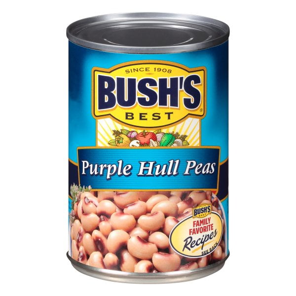 BUSH'S Purple Hull Peas, Canned Peas, Gluten Free, 15.8 oz Walmart