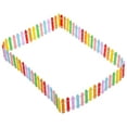 thumbnail image 4 of RENACLIPY Garden Fence Border Picket Fence Wood 1Set, 4 of 5