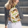 thumbnail image 6 of Rateoe Monkeys in the Jungle Pattern Canvas College Laptop Backpack,Travel Daypack,Durable Rucksack Travel Notebook Bag School Backpack Book Bag for Men Women-Medium, 6 of 7