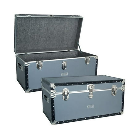 Mercury Luggage Seward Trunk Stackable Storage Footlocker, 31"