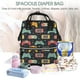 thumbnail image 5 of Easygdp Retro Video Game para Bolsa de Bebé de Gran Capacidad con Múltiples Bolsillos, Bolsa de Pañales para Padres, Bolsa de Viaje Organizada y Elegante, 5 of 6