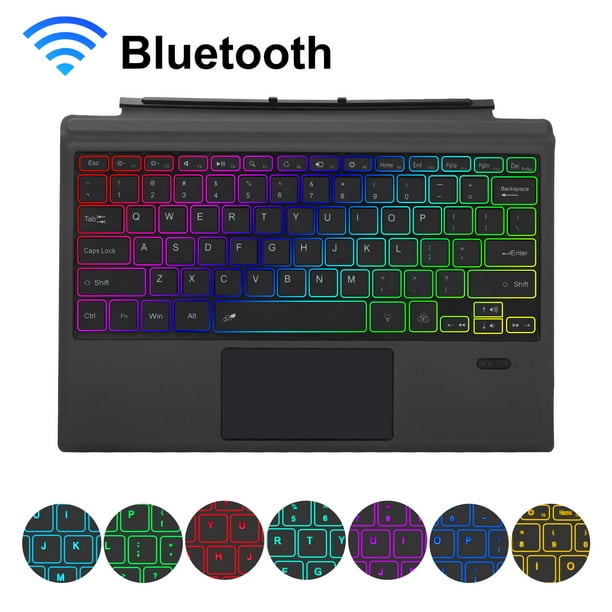 Detachable Wireless Bluetooth Keyboard Fits For Microsoft Surface Pro 7 6 5 4 3 Type Cover With Touchpad 5mm Ultra Slim Surface Keyboard Auto Sleep Wake Long Life Rechargeable Battery Walmart Com Walmart Com