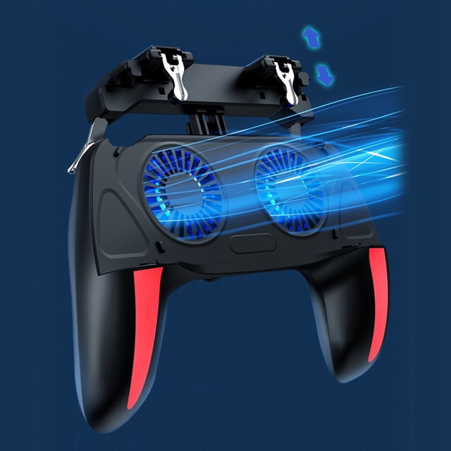 Game Controller, Smartphone with Dual Cooling Fans 2500mAh 5000mAh Large Battery Charge & Play Fast Heat Dissipation Ergonomic Handle