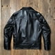 thumbnail image 4 of Nueva chaqueta casual de cuero de vaca con capa para la cabeza para hombre 2024, modelo vaquero, chaquetas clásicas con solapa de un solo pecho, 4 of 5