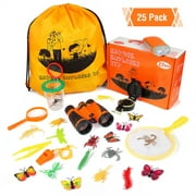 Zstar Kids Explorer Kit, 27Pcs Outdoor Adventure Set with Bug Catcher, Binoculars, Flashlight