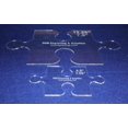 thumbnail image 2 of 2 Piece Small & Large Puzzle Template Set - Clear 1/8", 2 of 2