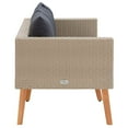 thumbnail image 5 of vidaXL Garden Collection Outdoor Sofa Beige/Anthracite Weather-Resistant, 5 of 9