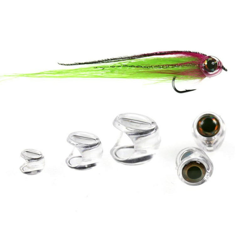 Fly Tying Fish Skull Head Flies with Eyes Fly Fishing Nice Bait Making Lure  V5D3