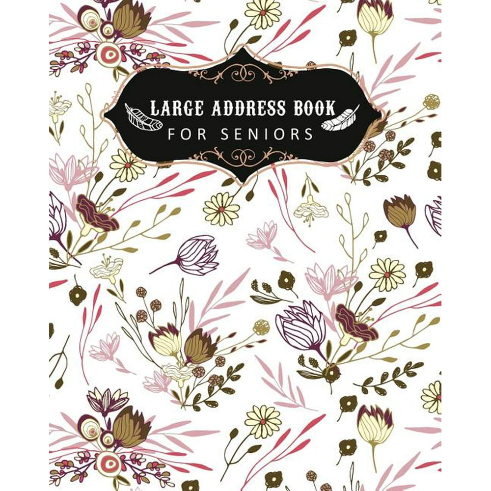 Floral Address Book Large Address Book For Seniors Big Address Book