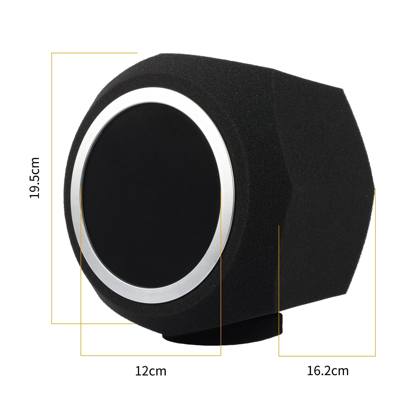 Sound-Absorbing Foam Studio Condenser Microphone Windscreen Sound-Absorbing Foam Mic Cover Foam Protective Anti-wind Cap Cover Microphone Pop Filter Portable Recording Noise Reduction and