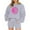 Grey, variant on Tidyack,2PC Women's Neck Lace Splicing, Solid Color Loungewear Set, Spacious Pockets + Short Sleeve Design, Soft Fabric, For Home Relaxation, Sleepwear Pajamas, Casual Wear, Daily Comfort