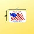 thumbnail image 5 of "Made in USA" Labels 3 X 2 Inches American Flag Stickers Glossy Paper, 500 PCS Per Roll Vinyl Decal United States Flag Sticker for Product Labeling (1 Roll), 5 of 7