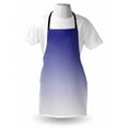 thumbnail image 3 of Ombre Apron Twilight in the Morning Dawn of the Day Inspired Color Ombre Design Digital Print, Unisex Kitchen Bib Apron with Adjustable Neck for Cooking Baking Gardening, Indigo White, by Ambesonne, 3 of 3