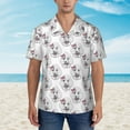 thumbnail image 4 of Lsque Poodle Dog pattern Hawaiian Shirt for Men, Unisex Summer Beach Casual Short Sleeve Button Down Shirts-3X-Large, 4 of 9