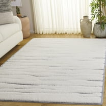 SAFAVIEH Celebrity Calvagh Abstract Area Rug, Ivory/Gray, 8' x 10'