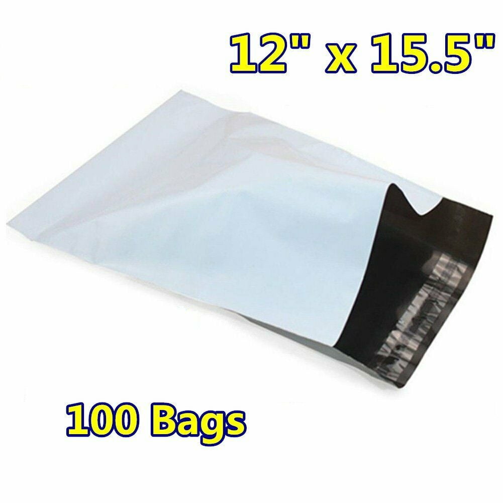 2.5 Mil Poly Mailers Shipping Plastic Bags Envelopes 400 12x15.5 " VM Brand " 