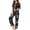 d-638Navy349, variant on Women Halloween Pajama Set Soft Smooth Breathable Lapel Collar Button Down Short Sleeve Top Elastic Waist Long Pants Loungewear Set Gothic Sleepwear For Night Fashionable 2 Piece Pjs