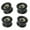 B, variant on MOMOJIA 4Pcs Roller Wheels Replacement Round Type Fiiting Bearings For Fitness Equipment