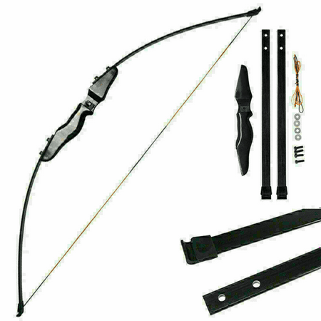 51in Straight Bows Split 40 Pounds Entry Wood Bow for Children Youth Archery Hunting Shooting