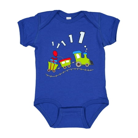 

Inktastic 1st Birthday Party Train Gift Baby Boy or Baby Girl Bodysuit